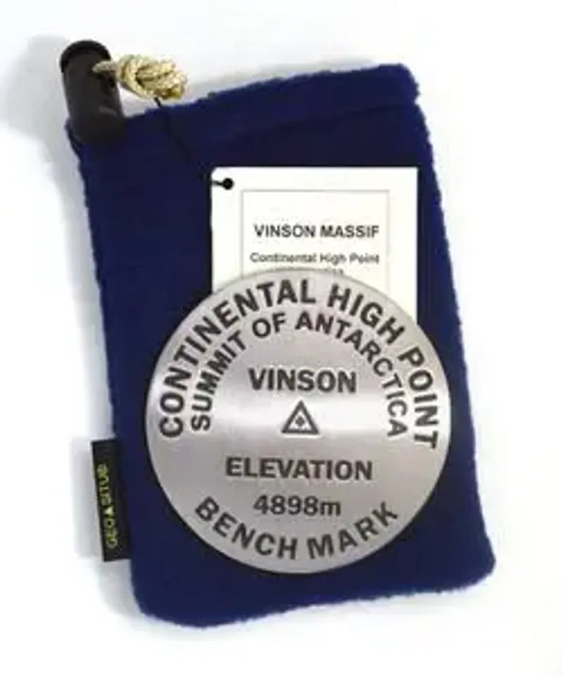 Vinson Massif Bench Mark Medallion