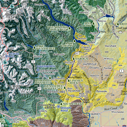 Washington Ecological Regions Map