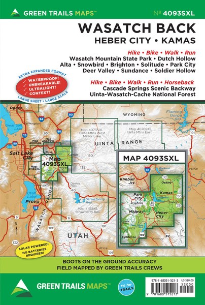 Wasatch Back trail map