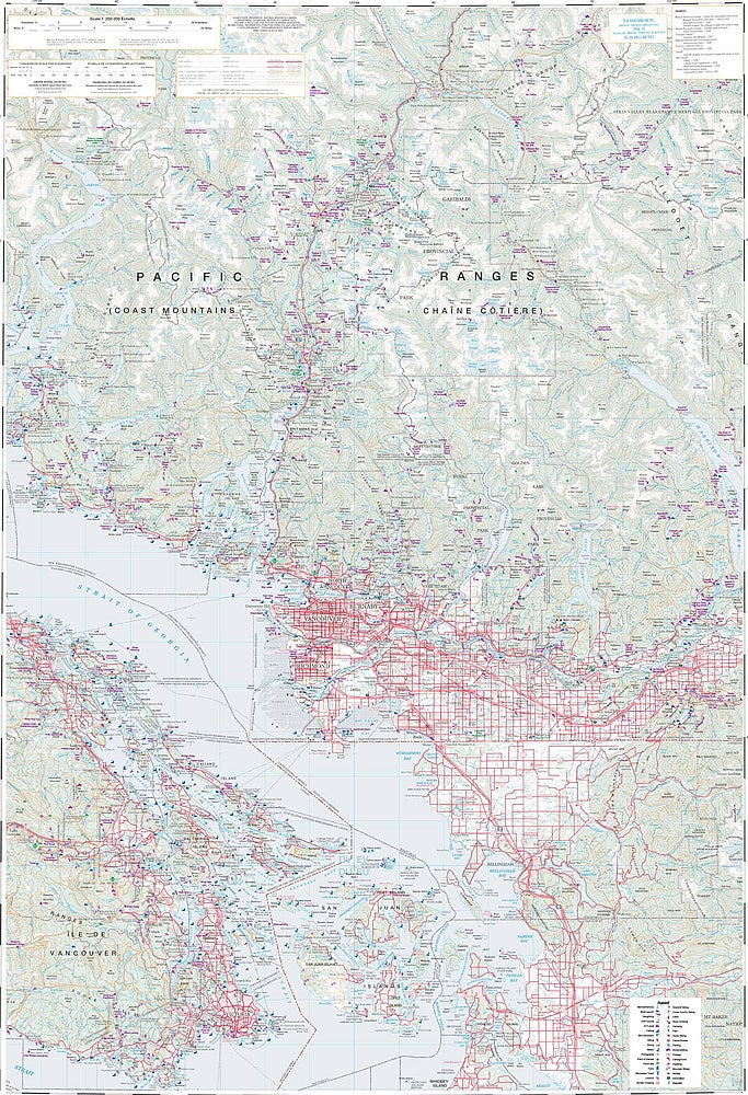 Whistler & Region Travel & Reference Map by ITMB - Regional Map