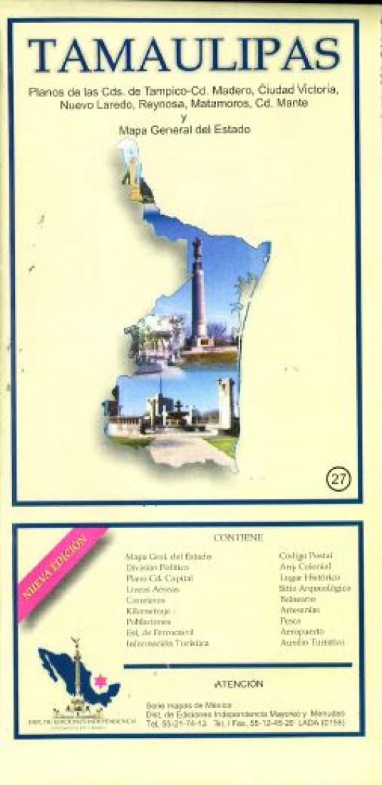 Tamaulipas, Mexico State Map