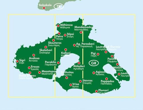 Lesbos (Greece) Road Map by Freytag & Berndt