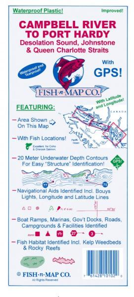 Campbell River, Port Hardy Fishing Map