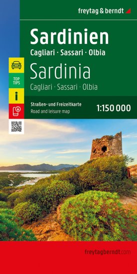 Sardinia (Italy) Road Map by Freytag & Berndt