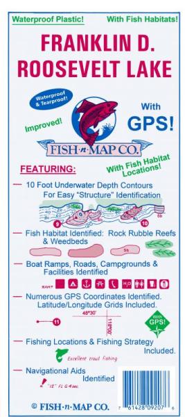 Franklin D Roosevelt Lake Fishing Map