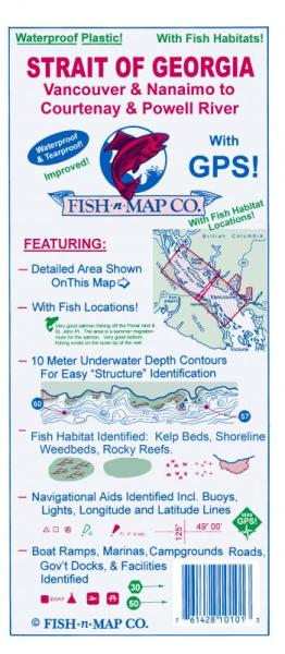 Strait of Georgia Fishing Map