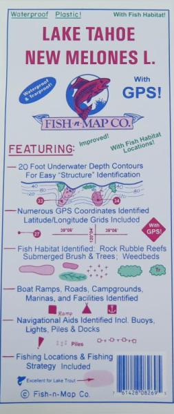 Lake Tahoe Fishing Map
