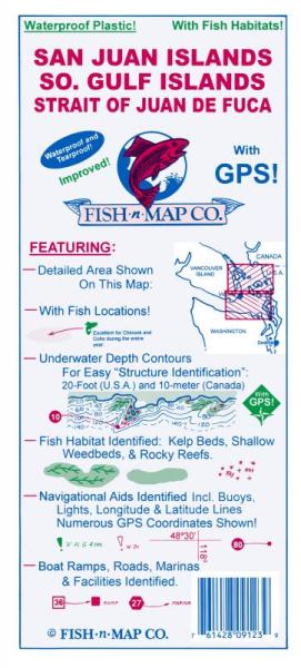 San Juan Islands Fishing Map