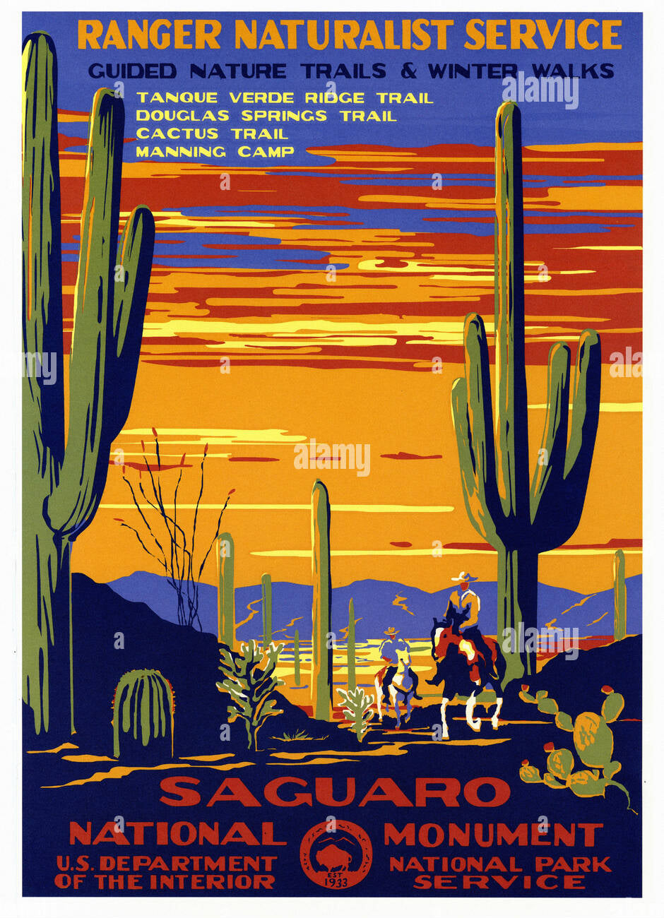 Saguaro National Park WPA Poster