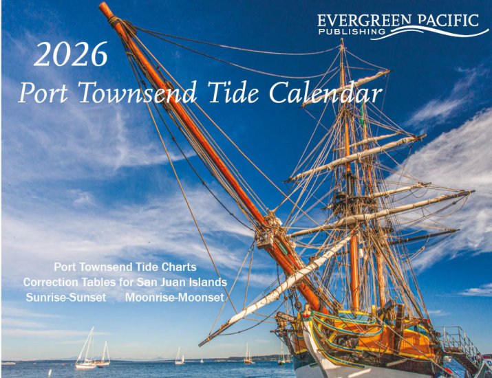 Tide Calendar 2026 l Seattle or Port Townsend & San Juan Islands