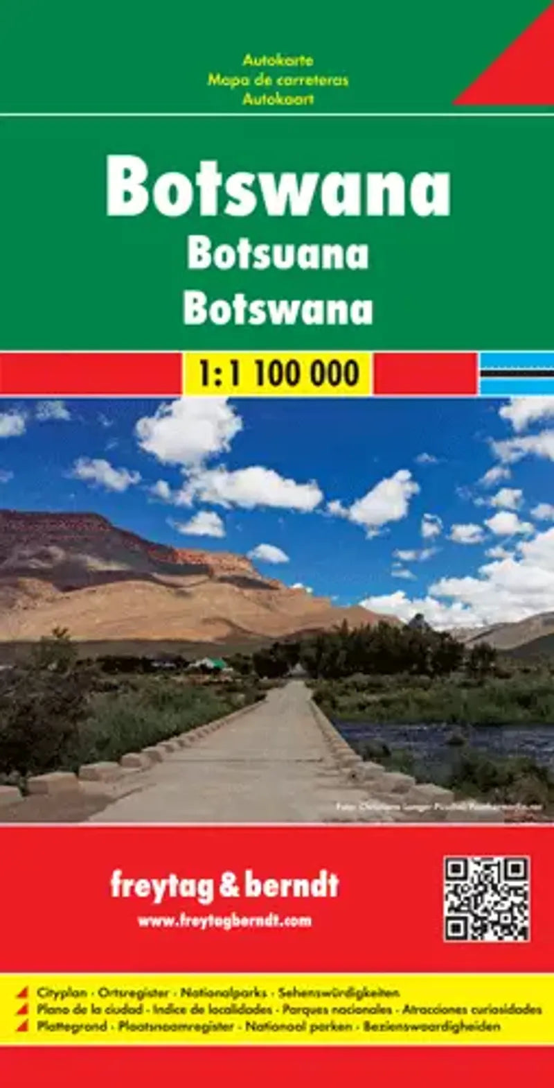 Botswana Road Map by Freytag & Berndt