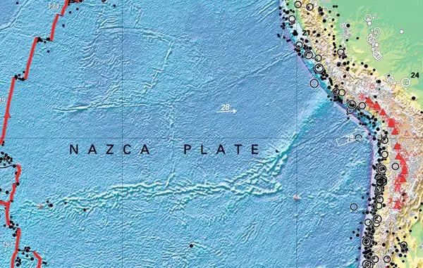 This Dynamic Planet - World Tectonics Map
