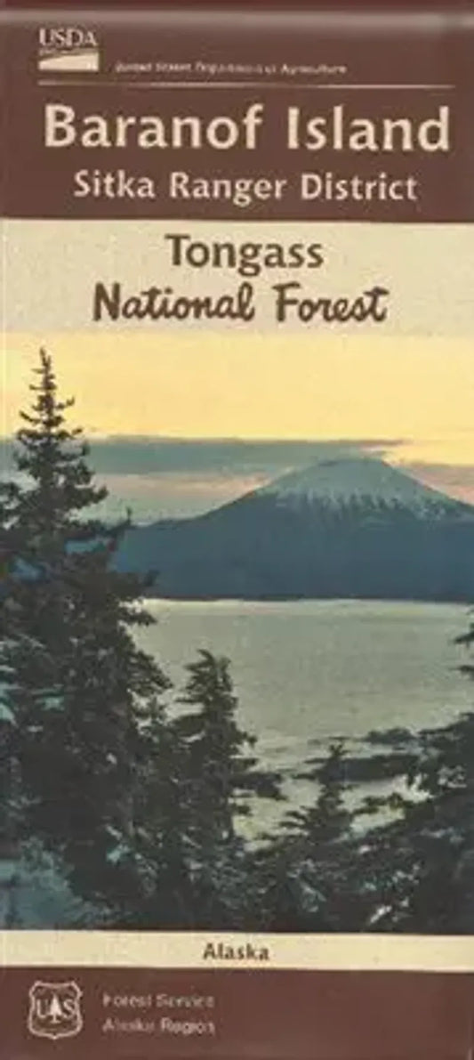 Baranof Island Sitka Ranger District Map