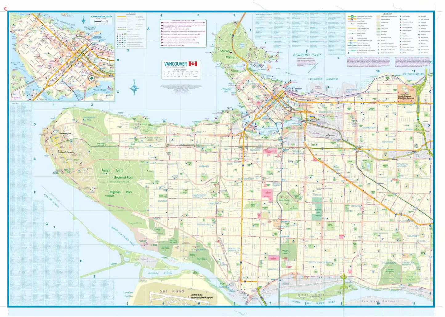 Vancouver Street Map