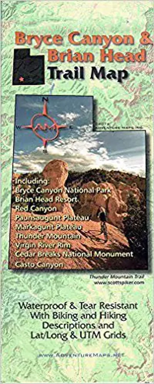 Bryce Canyon Brian Head Hiking Map