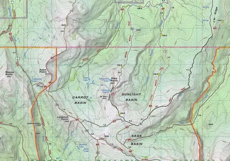 Big Sky Area Recreation Map