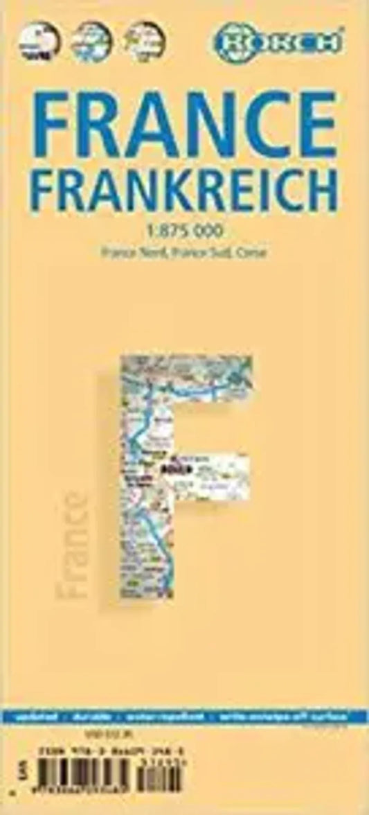 France Travel Map by Borch