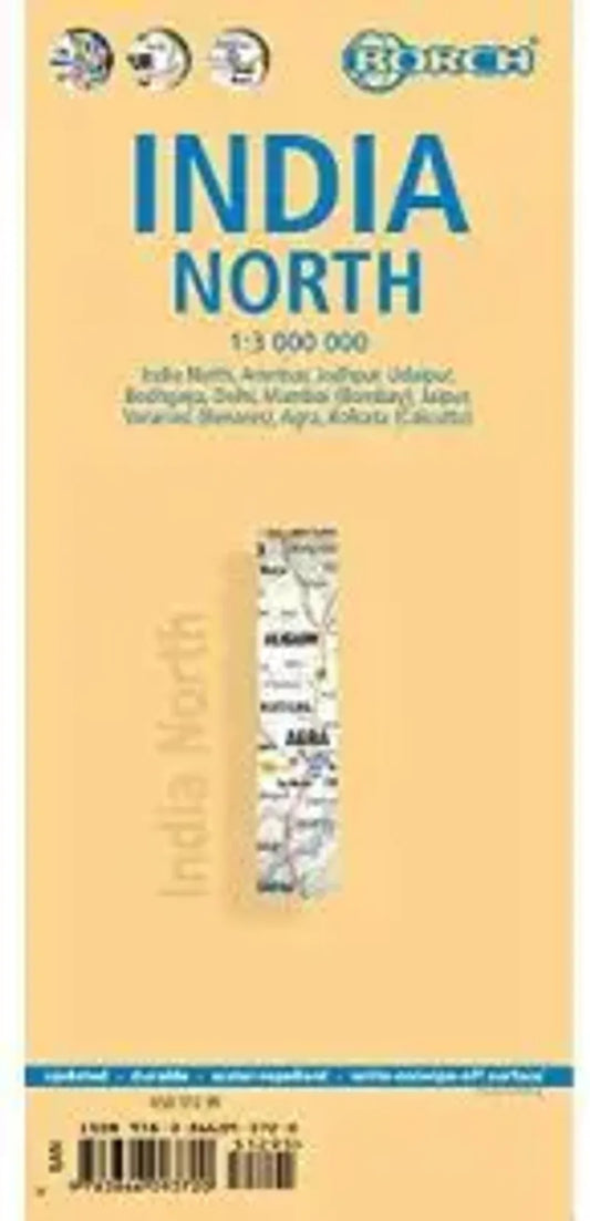 India, North Travel Map by Borch
