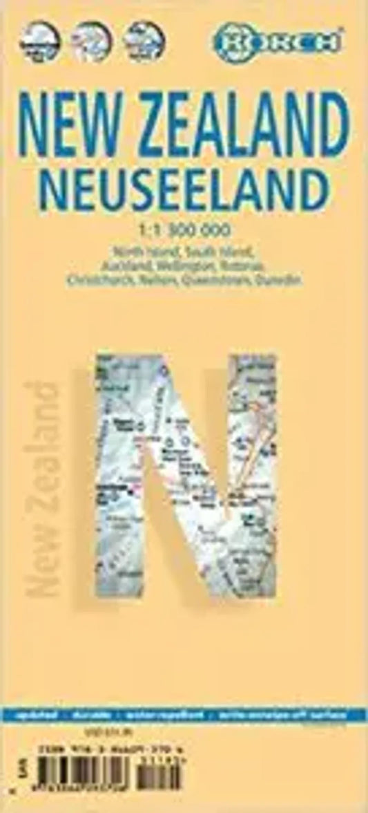 New Zealand Travel Map by Borch