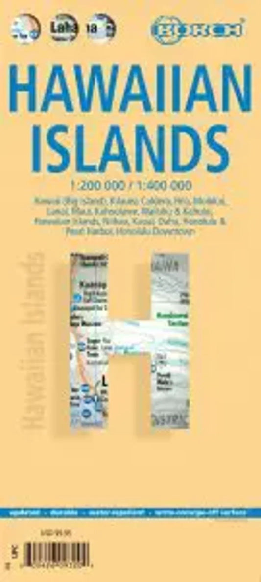 Hawaiian Islands Travel Map by Borch