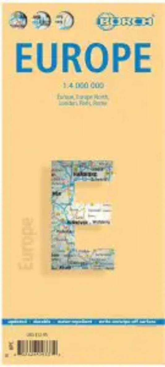 Europe Road Map by Borch