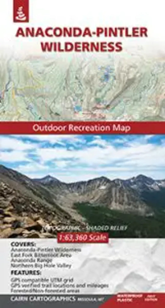 Anaconda - Pintler Wilderness Map