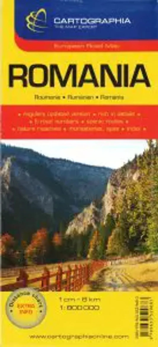 Romania Travel Map by Cartographia