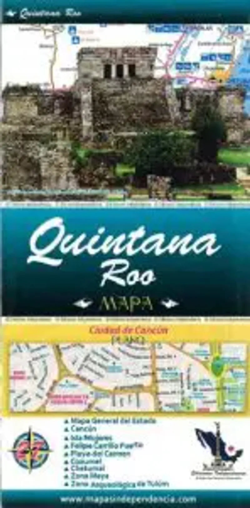 Quintana Roo, Mexico State Map – Metsker Maps