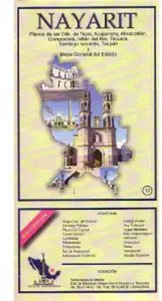 Nayarit, Mexico State Map