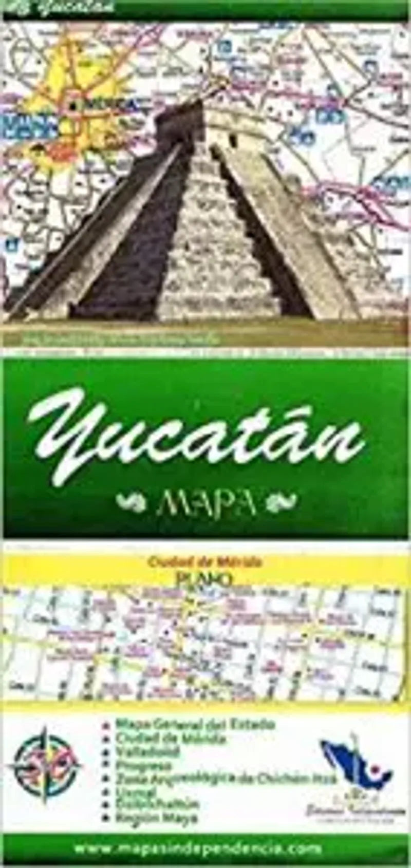 Yucatan Mexico State Map Metsker Maps yucatan-mexico-state-map-metsker-maps