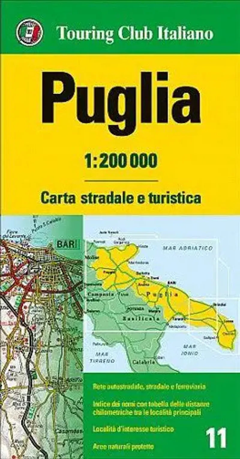 Puglia Travel Map l Touring Club of Italy