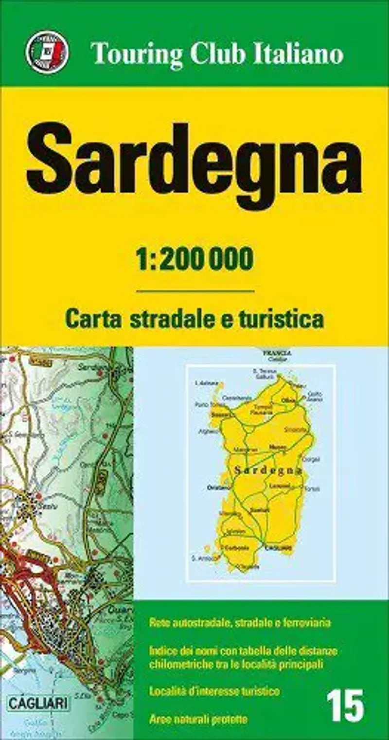 Sardinia Travel Map l Touring Club of Italy
