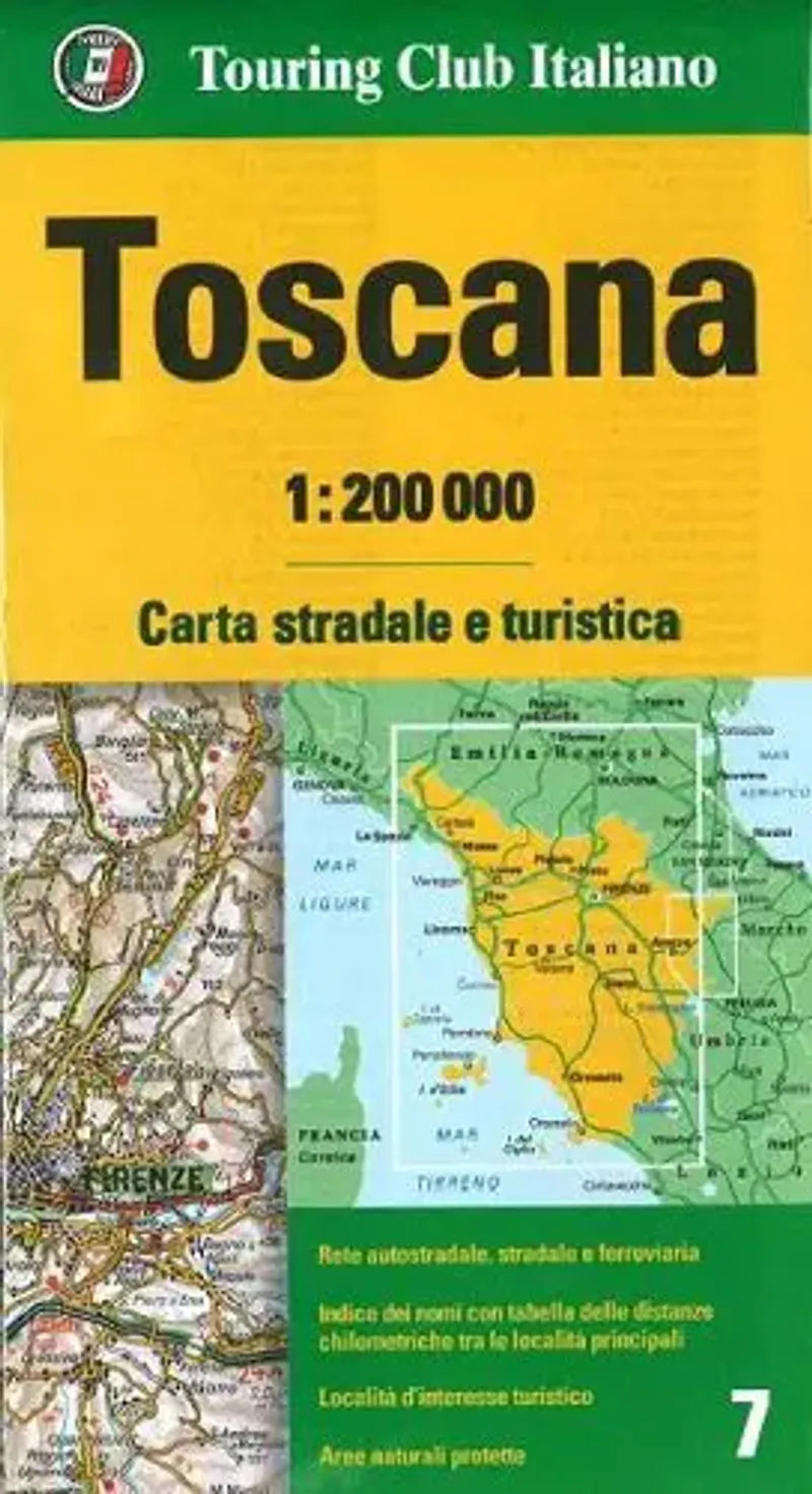 Tuscany Travel Map l Touring Club of Italy