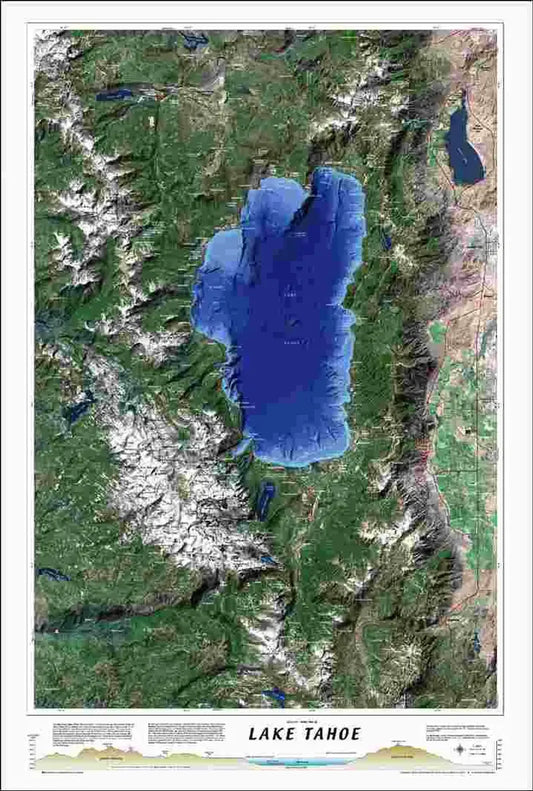 Lake Tahoe Satellite Map