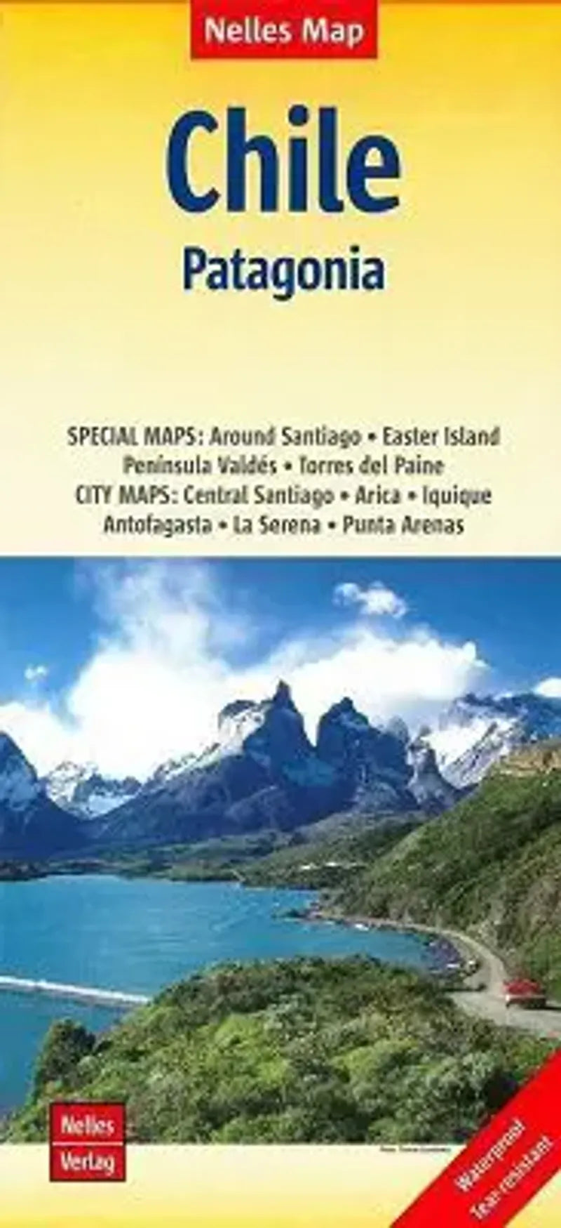 Chile - Patagonia Travel Map by Nelles