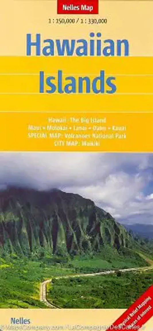 Hawaiian Islands Travel Map by Nelles