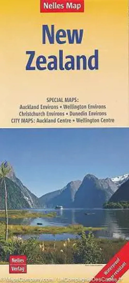 New Zealand Travel Map by Nelles