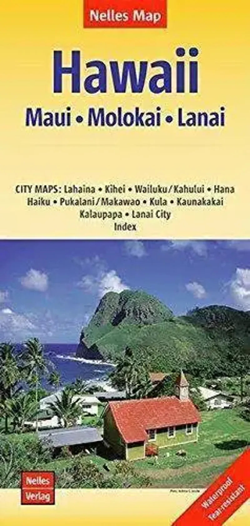 Maui, Molokai & Lanai Travel Map by Nelles