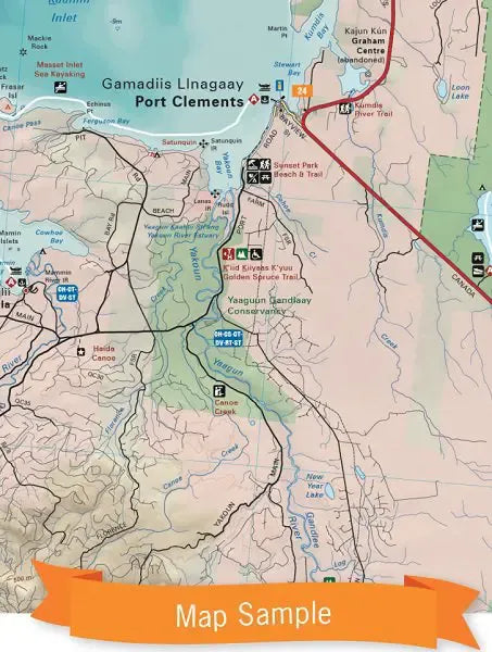 Haida Gwaii Backroad Map
