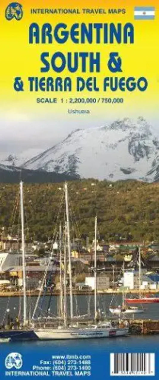 Argentina South & Tierra Del Fuego Travel Map