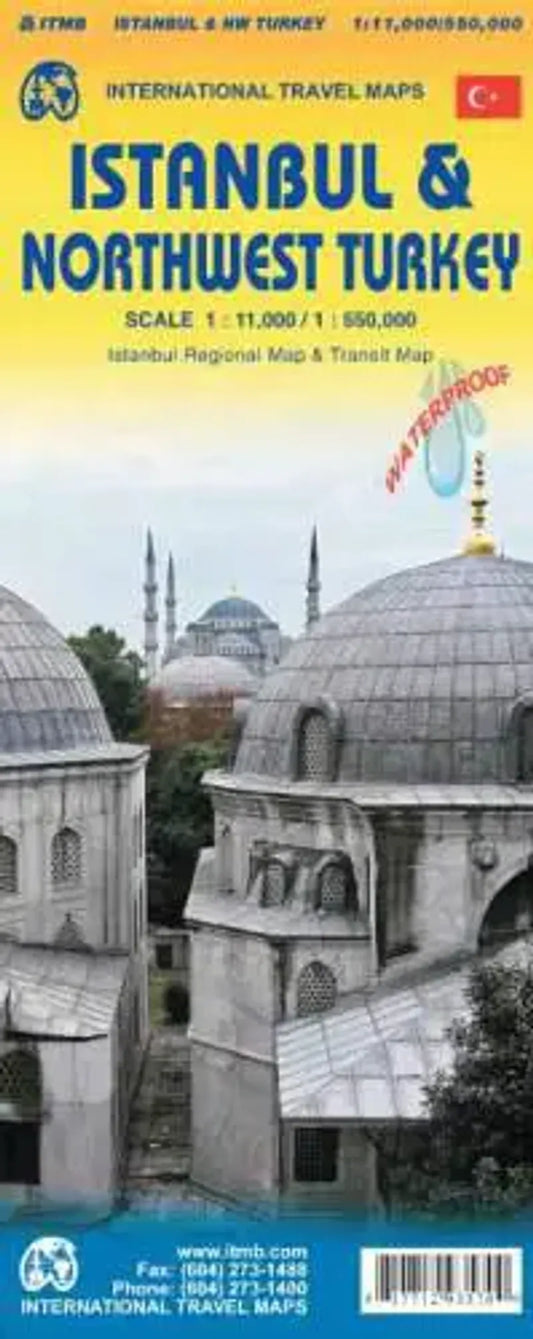 Istanbul & Northwest Turkey Travel Map