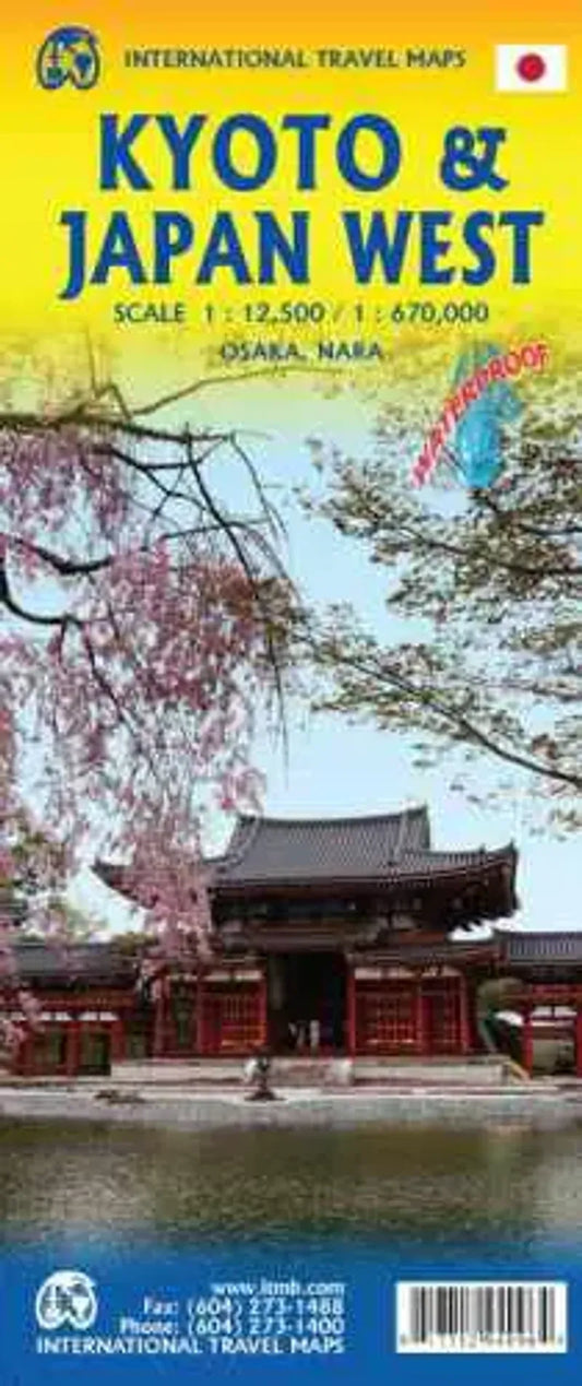 Kyoto & Japan West Travel Map