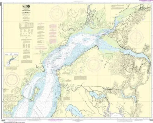 Nautical Chart 16661, Cook Inlet, Anchor Point