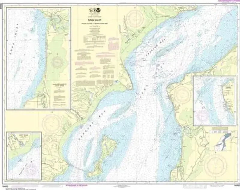 Nautical Chart 16662, Cook Inlet, Kalgin Island to North Foreland ...
