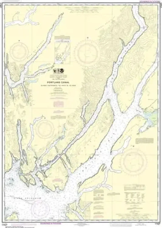 Nautical Chart 17427, Portland Canal, Dixon Entrance to Hattie Island