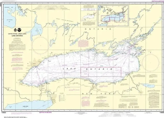 Nautical Chart 14800, Lake Ontario