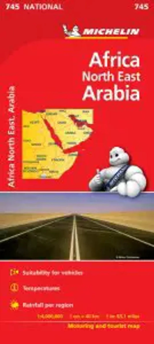Africa NE & Arabia Travel Map
