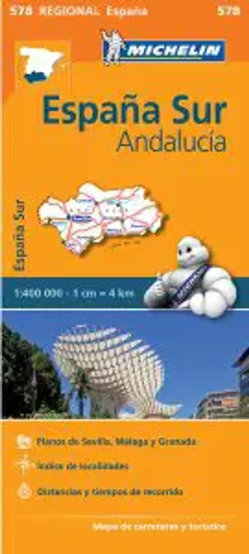 Spain South Map Andalucia
