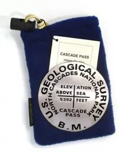 Cascade Pass Bench Mark Medallion