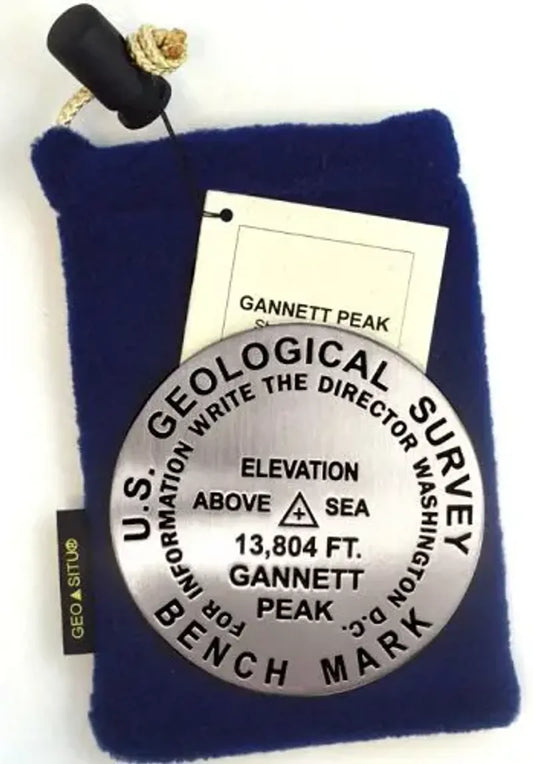 Gannett Peak Bench Mark Medallion